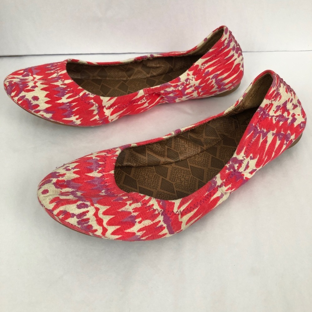 Lucky Brand Print Canvas Ballet Flats